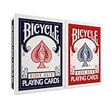 Bicycle Rider Back Playing Cards, Standard Poker Size Deck of Cards, Red & Blue (2 Pack), Classic Cards for Poker,...