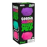 Schylling NeeDoh Teenie Funky Pups - Sensory Squeeze Toy - Contains 3 Mini Groovy Globs - 1.5" Wide - Color May Vary...